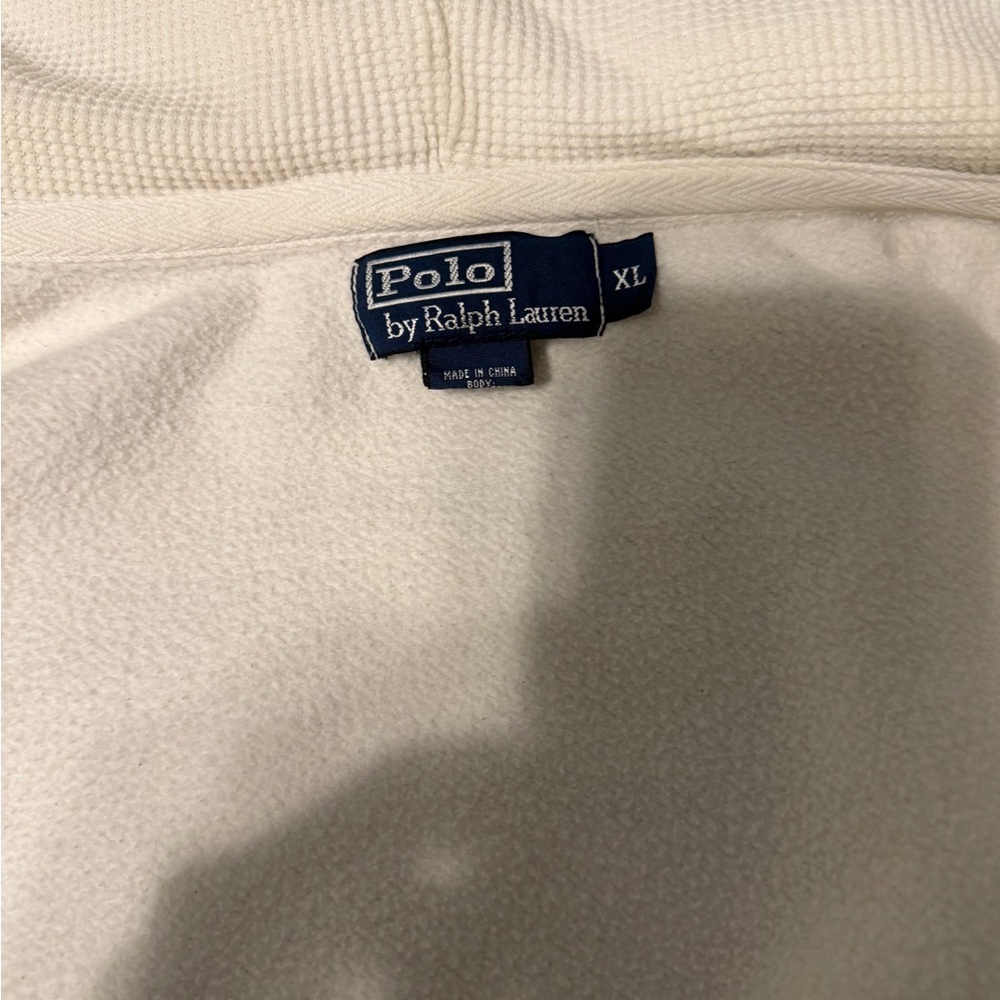 Ralph Lauren Men’s White Zip-Up Hoodie - Picture 3 of 3